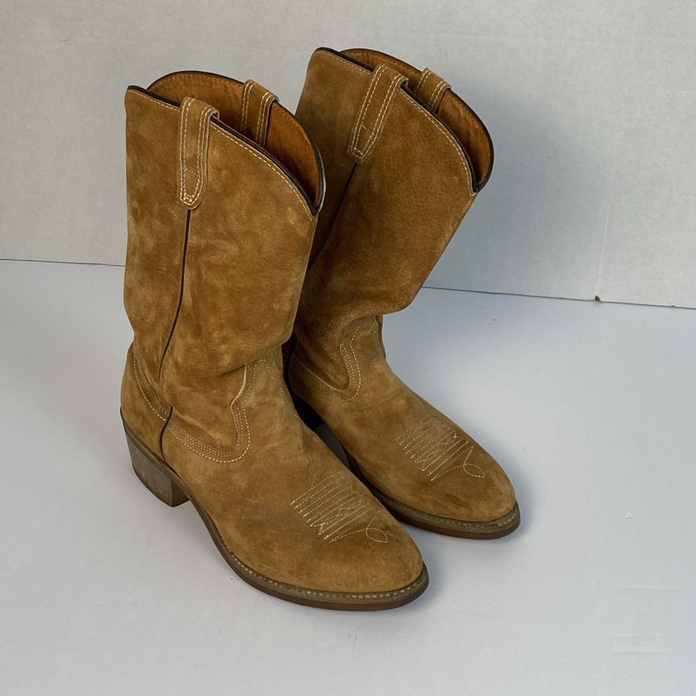 Wolverine size 8EE Brown suede 1978 cowboy boots